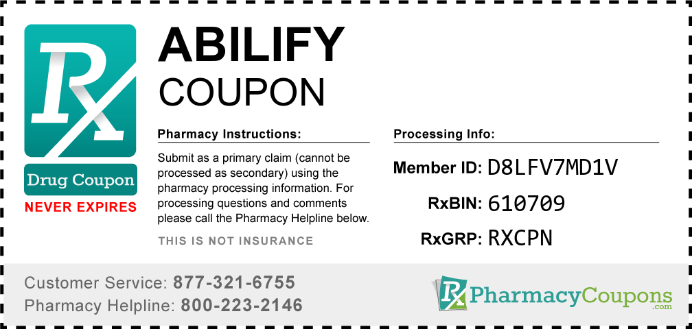 Abilify Prescription Drug Coupon with Pharmacy Savings