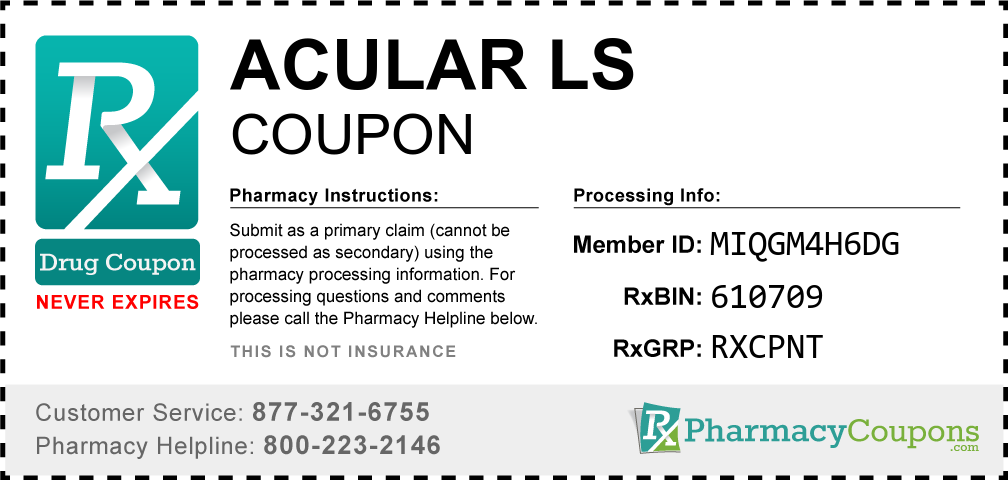 Acular ls Prescription Drug Coupon with Pharmacy Savings