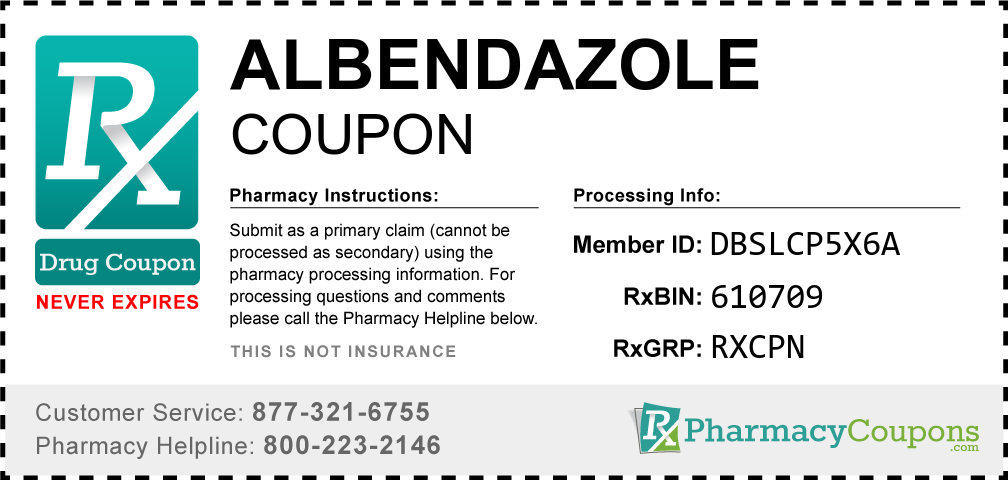 Albendazole Prescription Drug Coupon with Pharmacy Savings