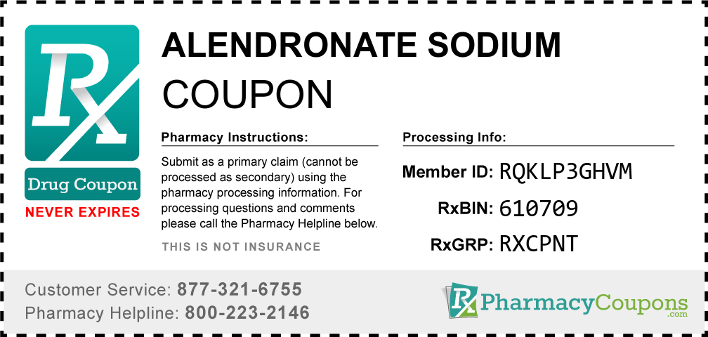 Alendronate sodium Prescription Drug Coupon with Pharmacy Savings