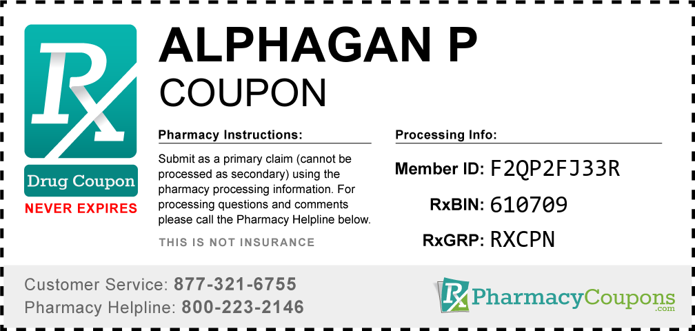 Alphagan p Prescription Drug Coupon with Pharmacy Savings