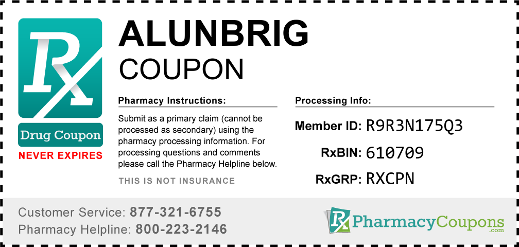 Alunbrig Prescription Drug Coupon with Pharmacy Savings