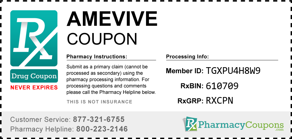 Amevive Prescription Drug Coupon with Pharmacy Savings