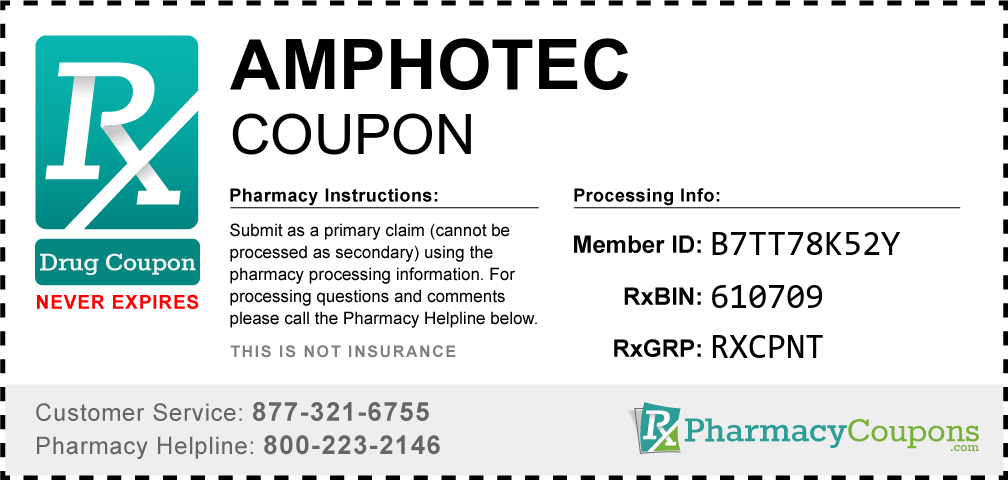 Amphotec Prescription Drug Coupon with Pharmacy Savings
