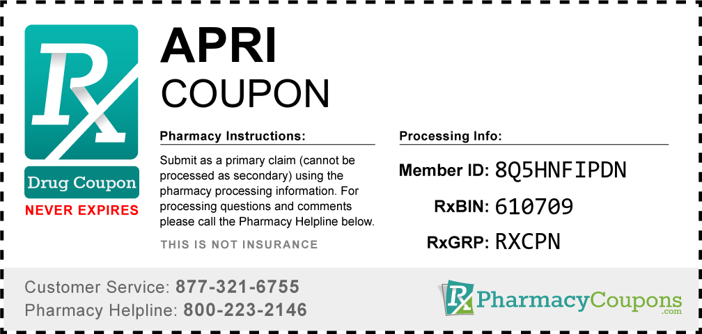 Apri Prescription Drug Coupon with Pharmacy Savings