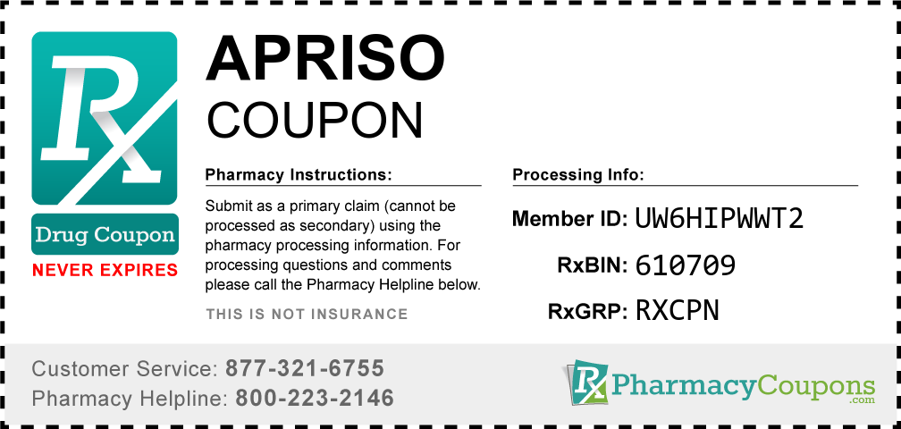 Apriso Prescription Drug Coupon with Pharmacy Savings