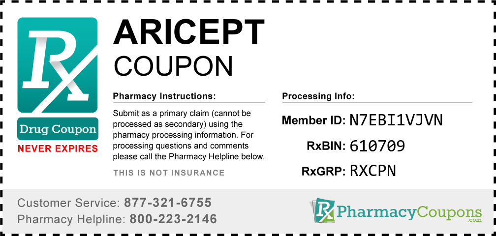 Aricept Prescription Drug Coupon with Pharmacy Savings