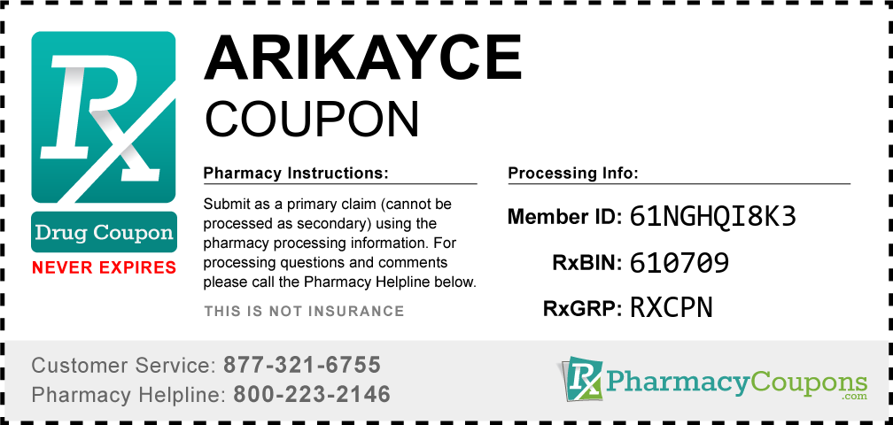 Arikayce Prescription Drug Coupon with Pharmacy Savings