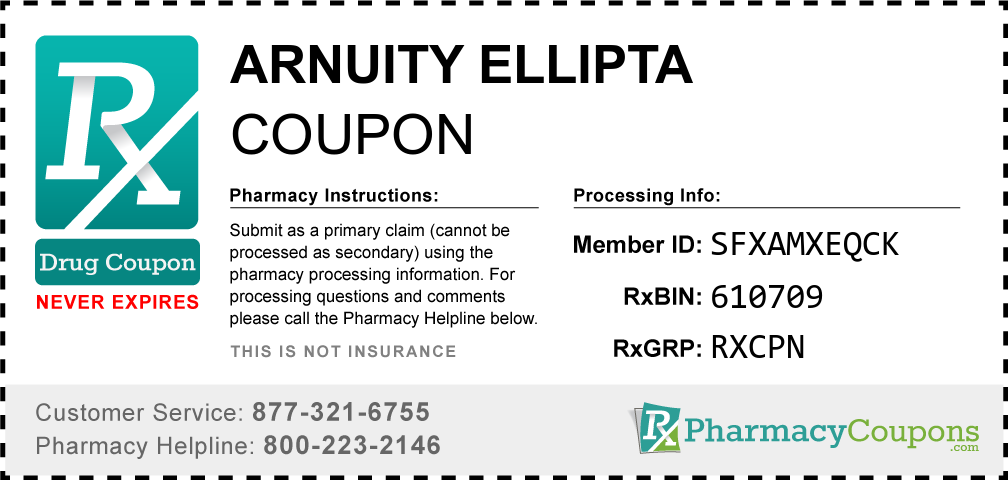 Arnuity ellipta Prescription Drug Coupon with Pharmacy Savings