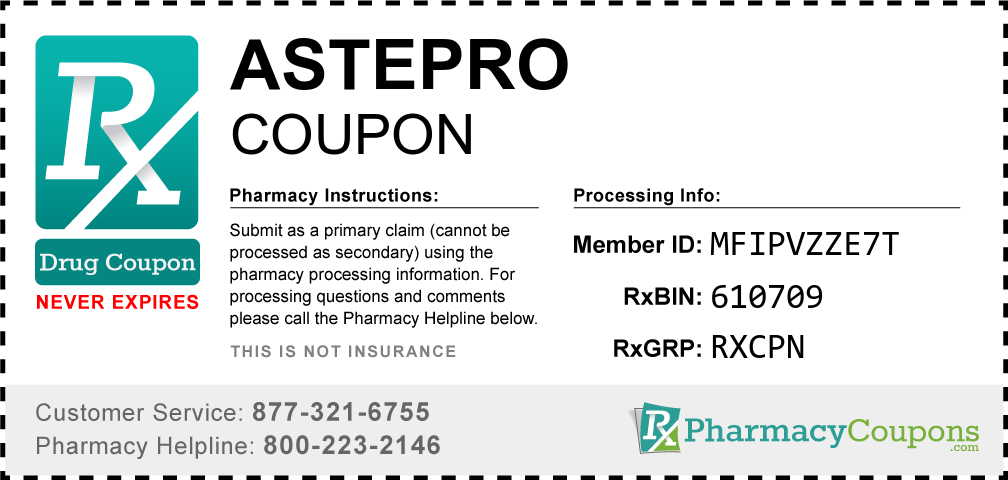 Astepro Prescription Drug Coupon with Pharmacy Savings