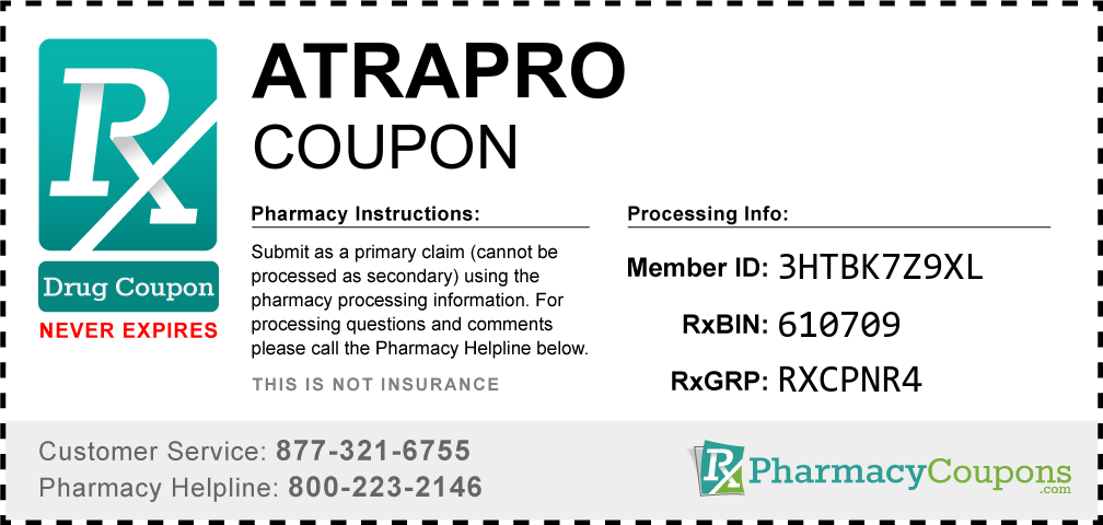 Atrapro Prescription Drug Coupon with Pharmacy Savings