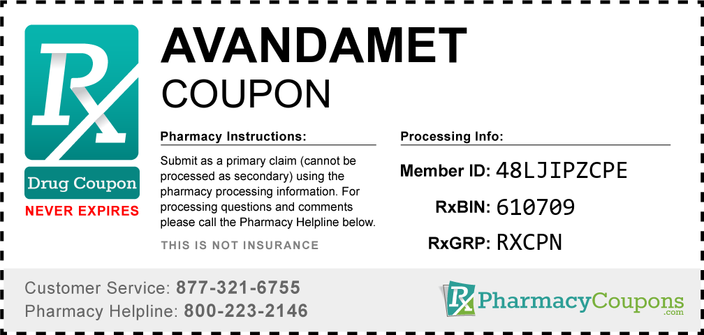 Avandamet Prescription Drug Coupon with Pharmacy Savings