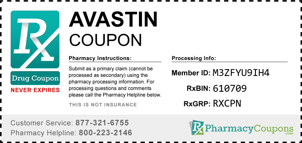 Avastin Prescription Drug Coupon with Pharmacy Savings