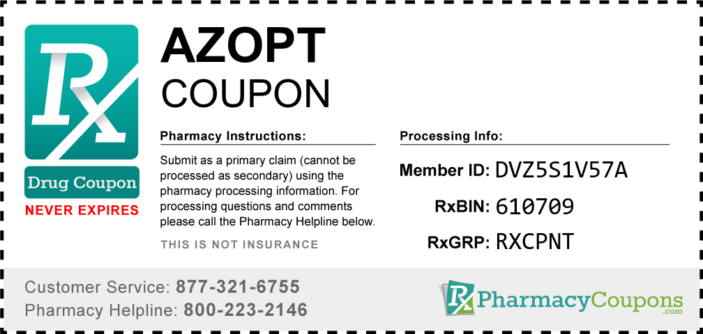 Azopt Prescription Drug Coupon with Pharmacy Savings