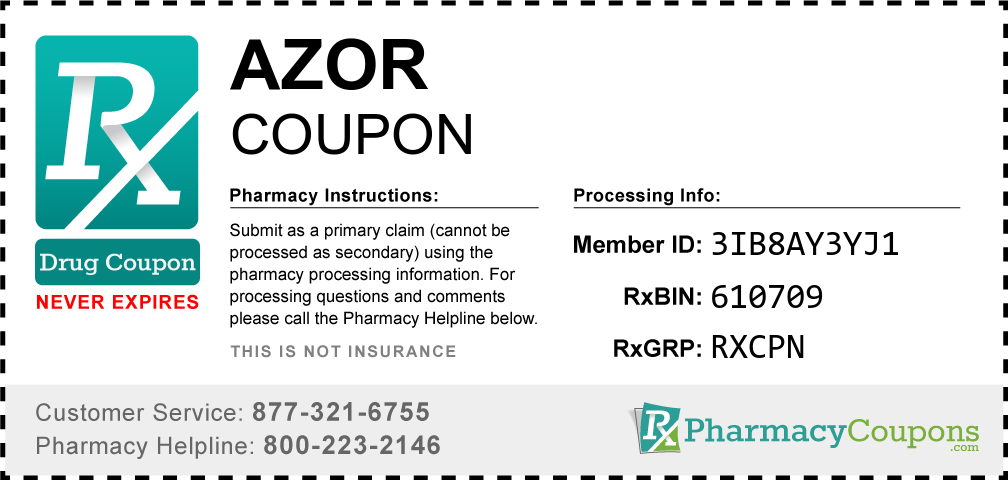 Azor Prescription Drug Coupon with Pharmacy Savings