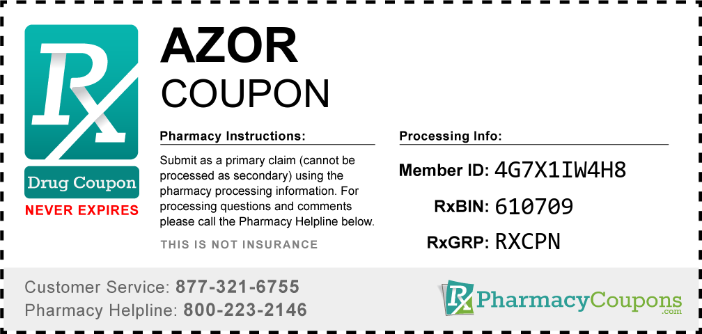 Azor Prescription Drug Coupon with Pharmacy Savings