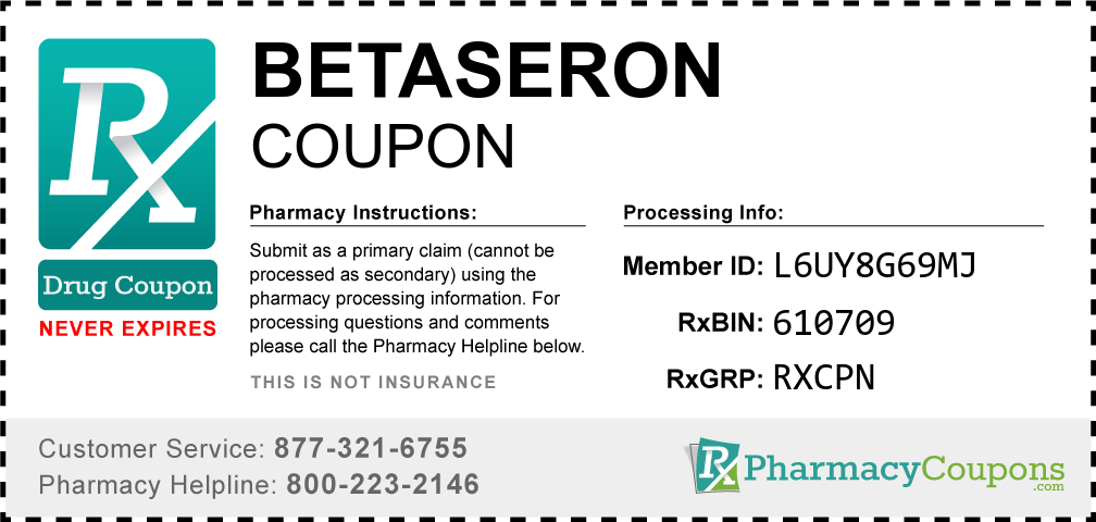 Betaseron Prescription Drug Coupon with Pharmacy Savings