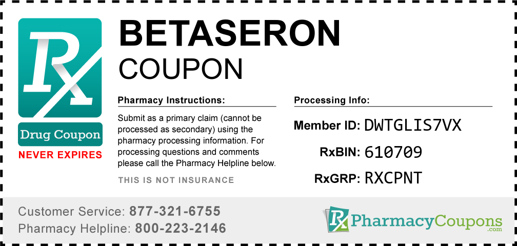 Betaseron Prescription Drug Coupon with Pharmacy Savings