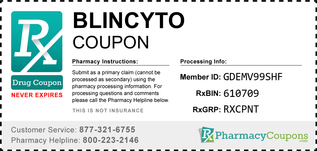 Blincyto Prescription Drug Coupon with Pharmacy Savings