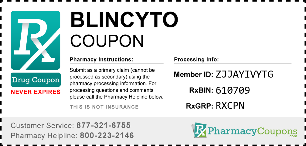 Blincyto Prescription Drug Coupon with Pharmacy Savings