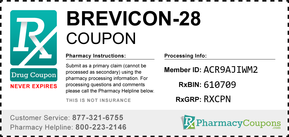 Brevicon-28 Prescription Drug Coupon with Pharmacy Savings