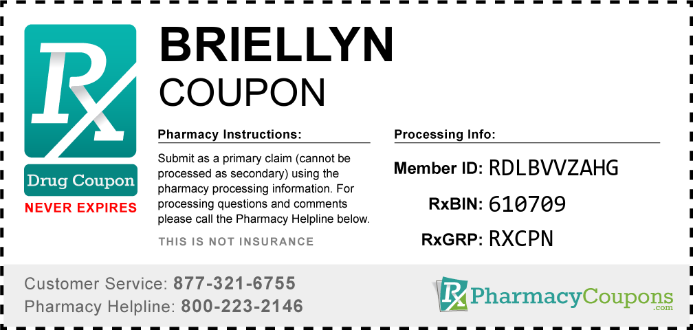 Briellyn Prescription Drug Coupon with Pharmacy Savings