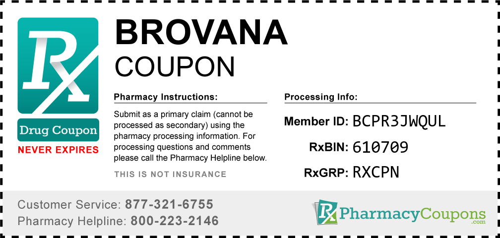 Brovana Prescription Drug Coupon with Pharmacy Savings