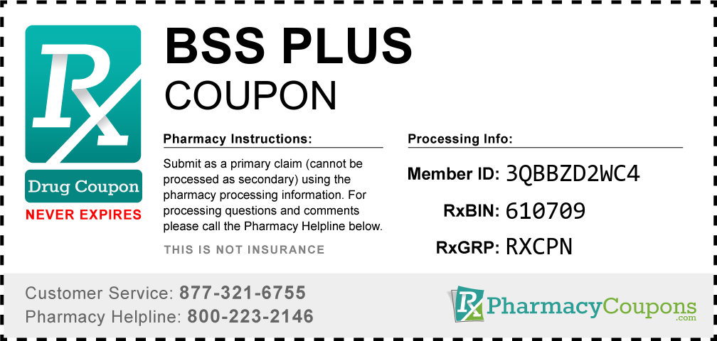 Bss plus Prescription Drug Coupon with Pharmacy Savings