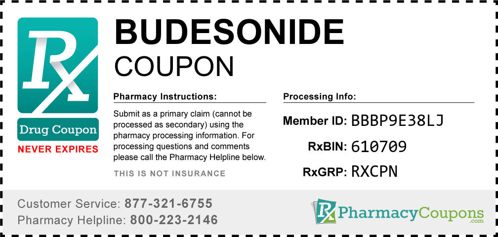 Budesonide Prescription Drug Coupon with Pharmacy Savings