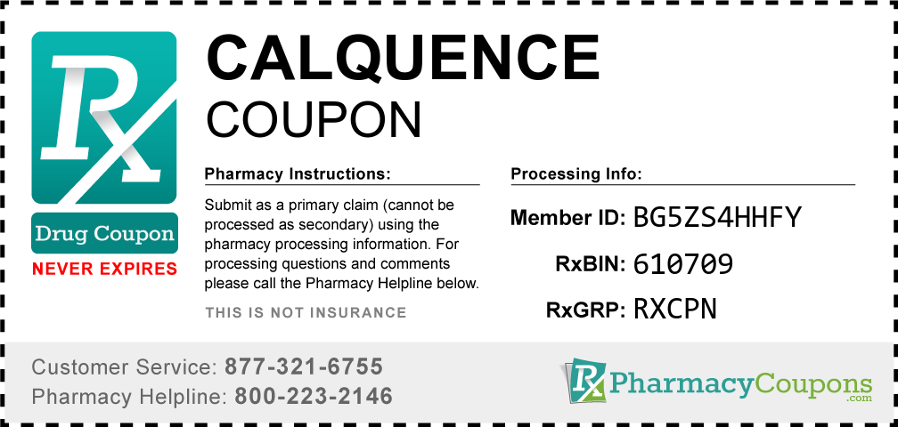 Calquence Prescription Drug Coupon with Pharmacy Savings