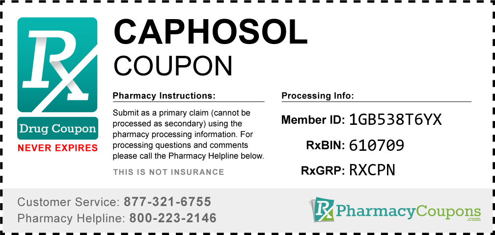 Caphosol Prescription Drug Coupon with Pharmacy Savings