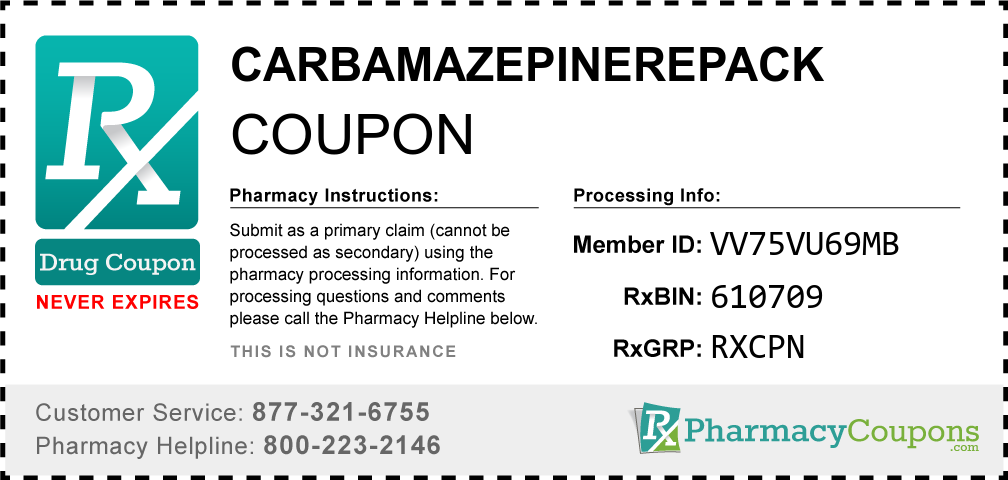 Carbamazepinerepack Prescription Drug Coupon with Pharmacy Savings