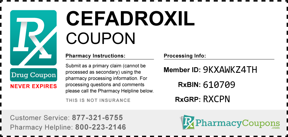 Cefadroxil Prescription Drug Coupon with Pharmacy Savings