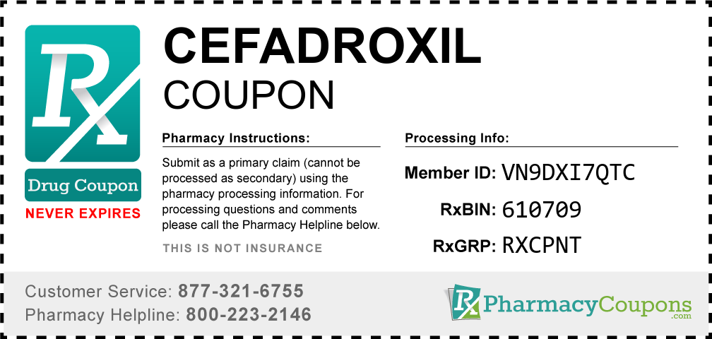 Cefadroxil Prescription Drug Coupon with Pharmacy Savings