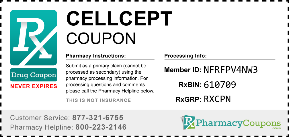 Cellcept Prescription Drug Coupon with Pharmacy Savings