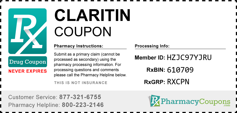 Claritin Prescription Drug Coupon with Pharmacy Savings