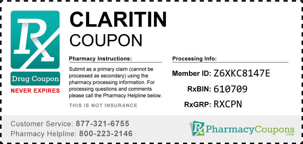 Claritin Prescription Drug Coupon with Pharmacy Savings