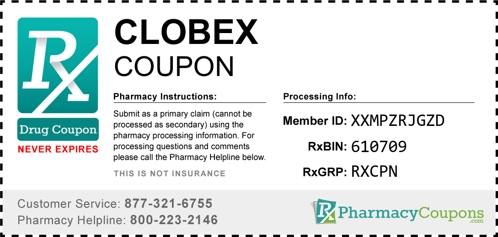 Clobex Prescription Drug Coupon with Pharmacy Savings