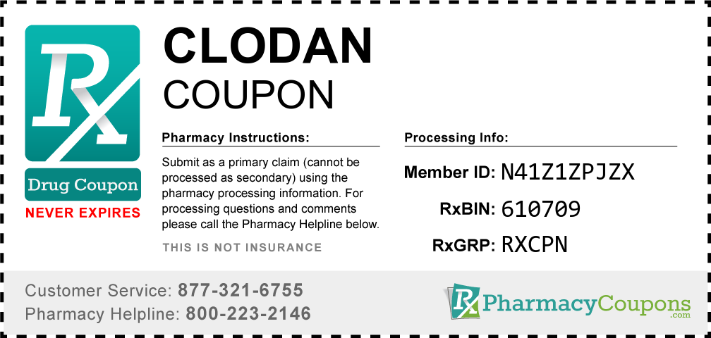 Clodan Prescription Drug Coupon with Pharmacy Savings