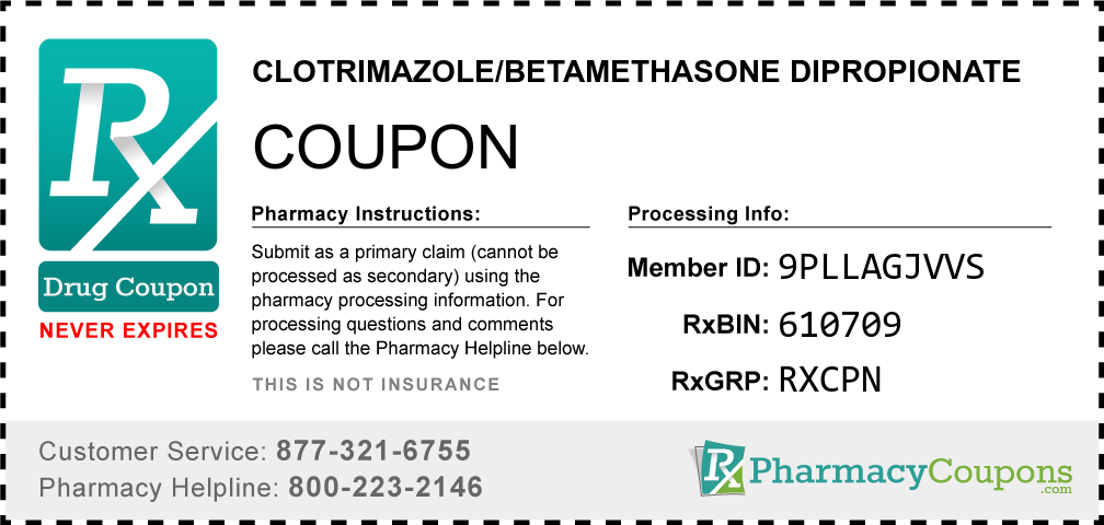 Clotrimazole/betamethasone dipropionate Prescription Drug Coupon with Pharmacy Savings
