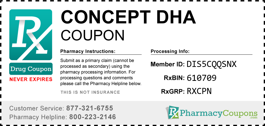 Concept dha Prescription Drug Coupon with Pharmacy Savings
