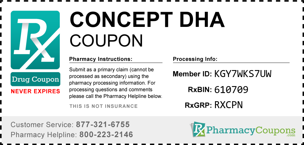 Concept dha Prescription Drug Coupon with Pharmacy Savings