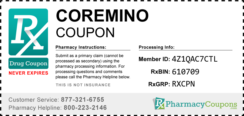Coremino Prescription Drug Coupon with Pharmacy Savings