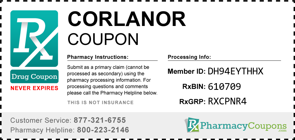 Corlanor Prescription Drug Coupon with Pharmacy Savings