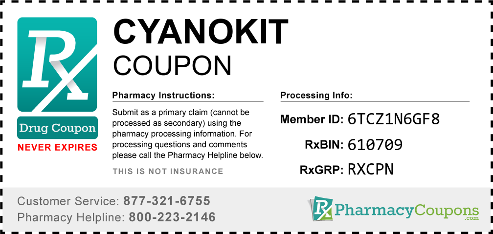 Cyanokit Prescription Drug Coupon with Pharmacy Savings