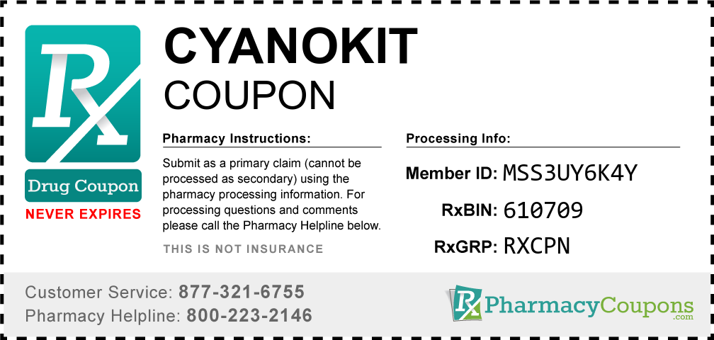 Cyanokit Prescription Drug Coupon with Pharmacy Savings