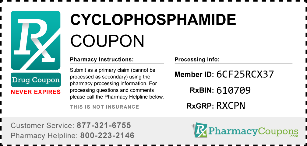 Cyclophosphamide Prescription Drug Coupon with Pharmacy Savings