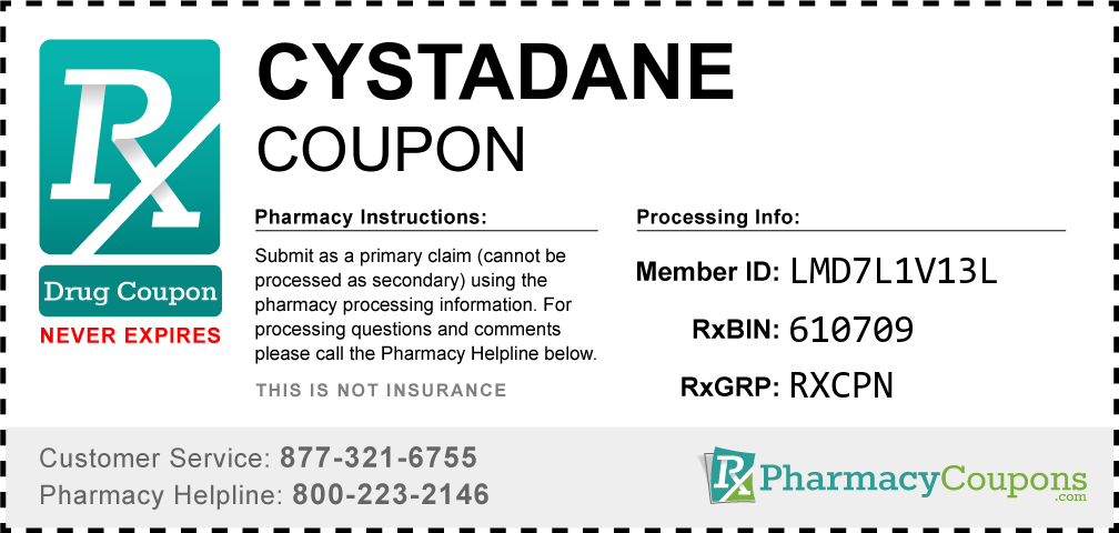 Cystadane Prescription Drug Coupon with Pharmacy Savings