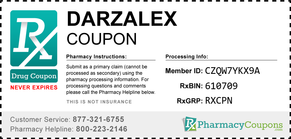 Darzalex Prescription Drug Coupon with Pharmacy Savings