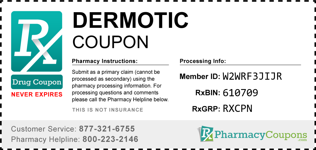 Dermotic Prescription Drug Coupon with Pharmacy Savings